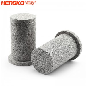 恒歌不銹鋼濾筒透氣性好過濾精準孔徑0.1-90μm,應用于氣液體發散消音降噪