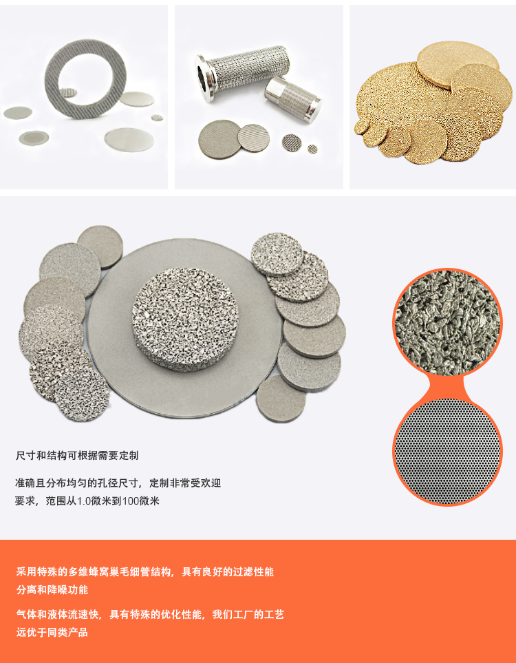 燒結不銹鋼316L濾片