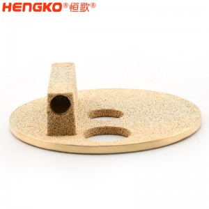 工廠批發(fā)高機(jī)械強(qiáng)度 3-90微米黃銅青銅粉末燒結(jié)過濾器 用于工業(yè)和化工