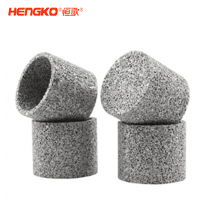 廠家定制金屬粉末燒結不銹鋼濾筒過濾器防塵透氣,用于化學工業(yè)大學實驗室