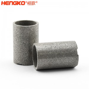 廠家定制金屬粉末燒結不銹鋼濾筒過濾器防塵透氣,用于化學工業(yè)大學實驗室
