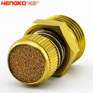 廠家批發(fā)HSD型可調(diào)節(jié)青銅消聲消音器多規(guī)格耐高溫消音降噪,用于電磁閥氣動(dòng)靜音器接頭